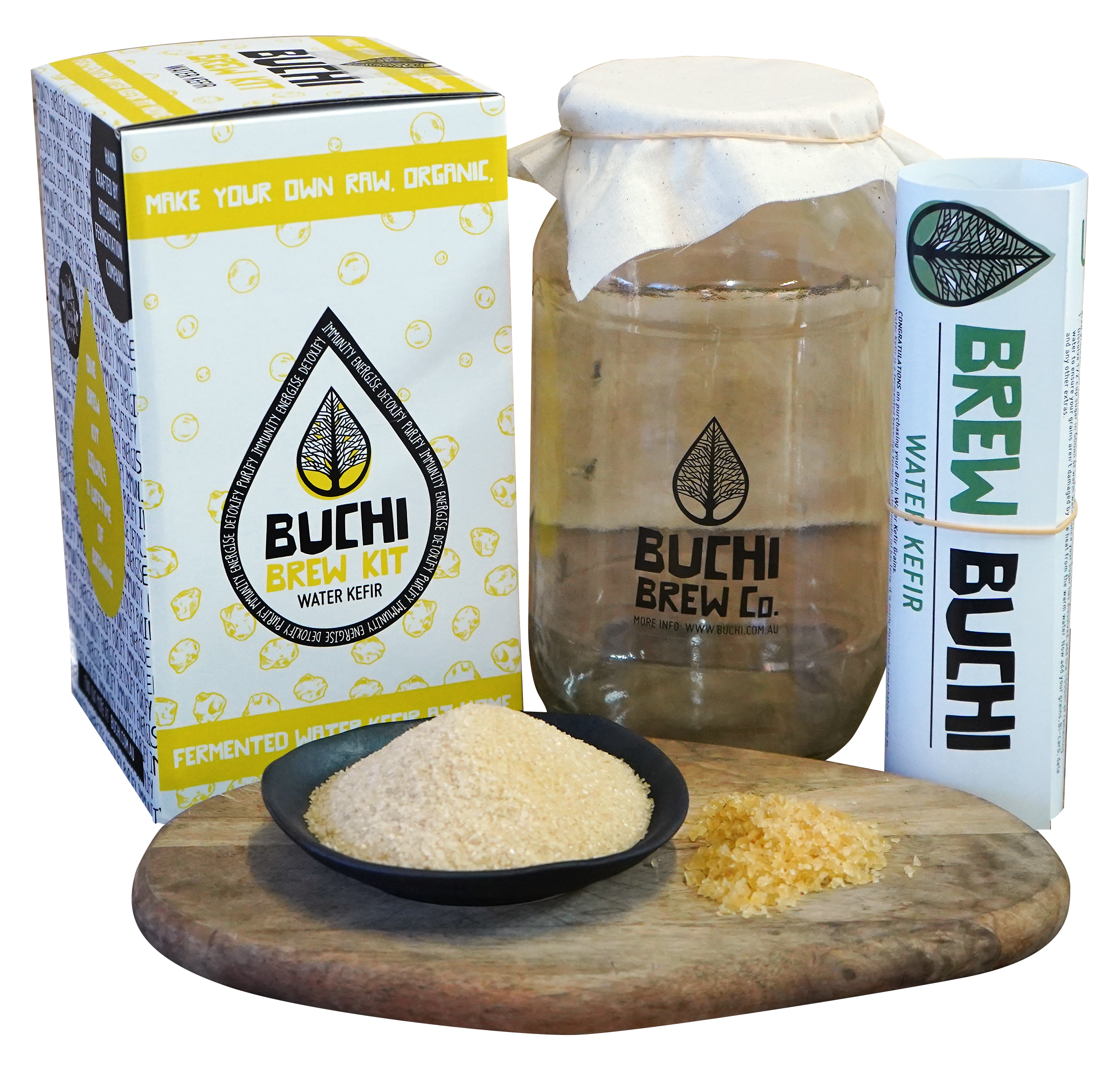 Buchi Water Kefir Home Brew Kit - Buchi Kombucha