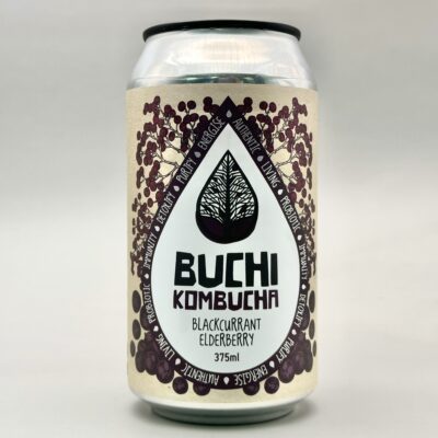 Buchi Blackcurrant Elderberry Kombucha - 16 x 375ml Cans